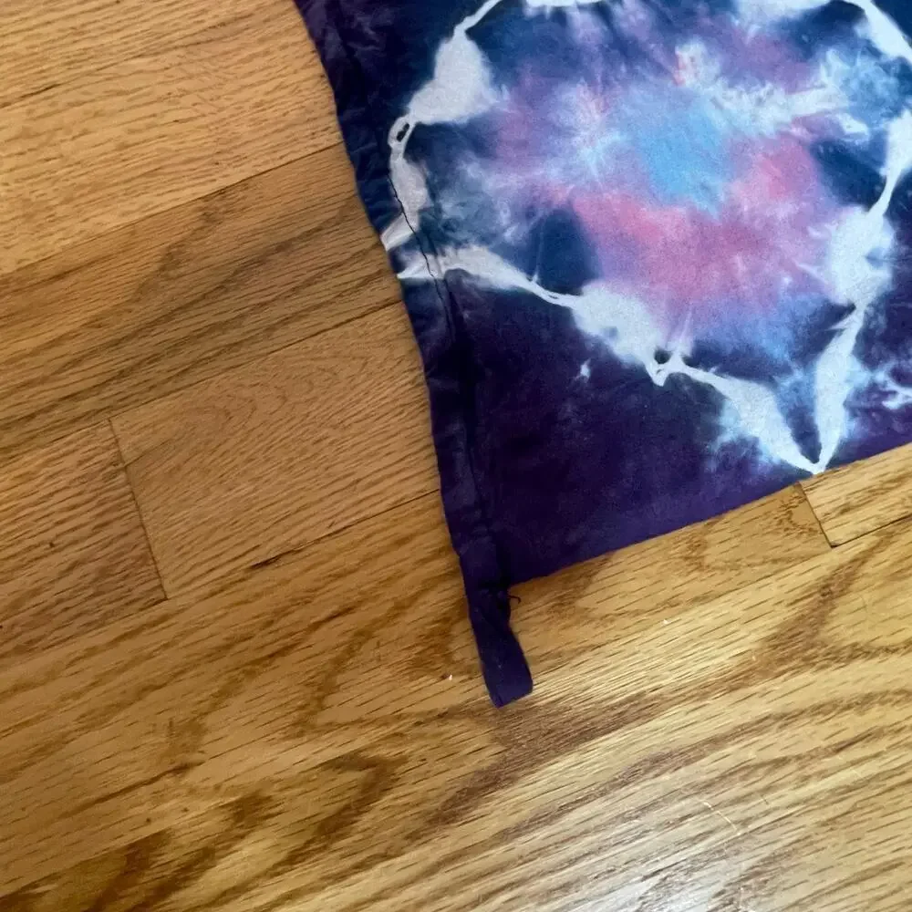Hand tie dyed pride tapestry flag 30x52 inches LGBTQIA rainbow scales